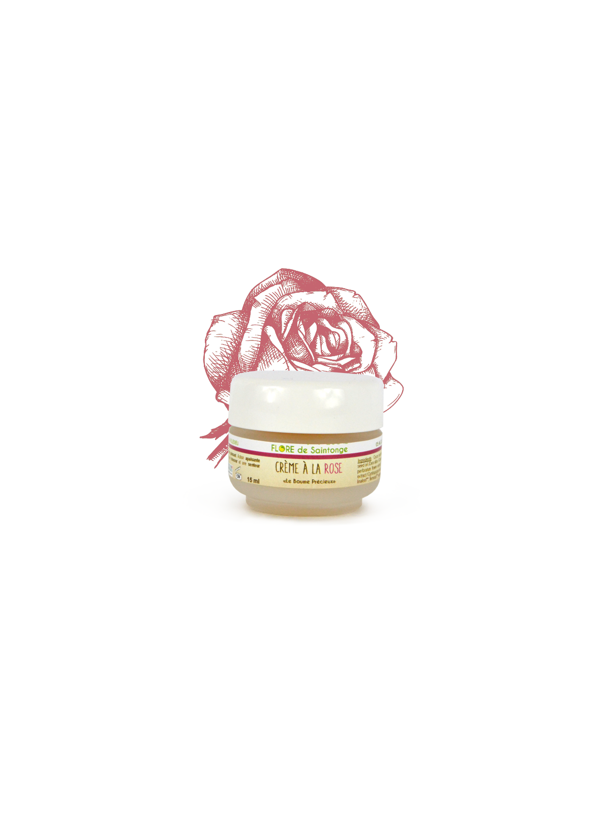 Creme à la rose bio - Flore de Saintonge