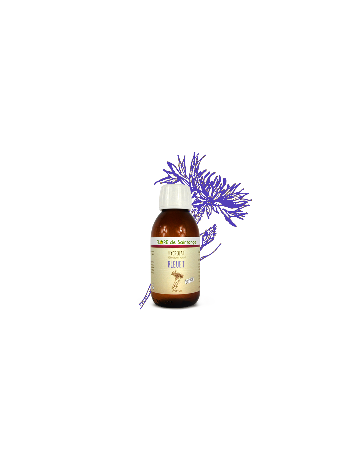 Eau florale de bleuet bio - Flore de Saintonge